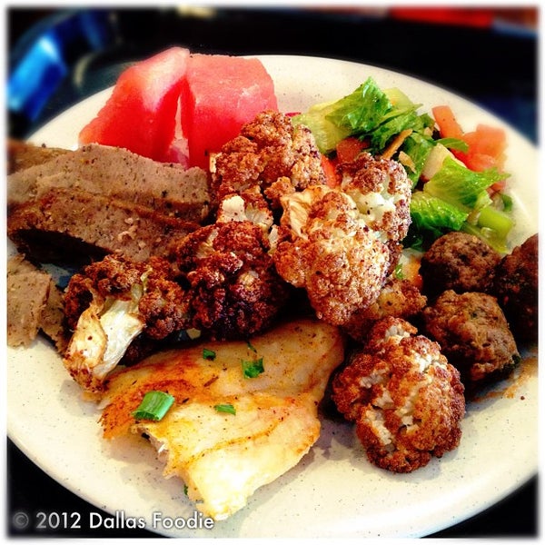 Photo taken at Afrah Mediterranean Restaurant &amp; Pastries by Dallas Foodie (. on 10/23/2012