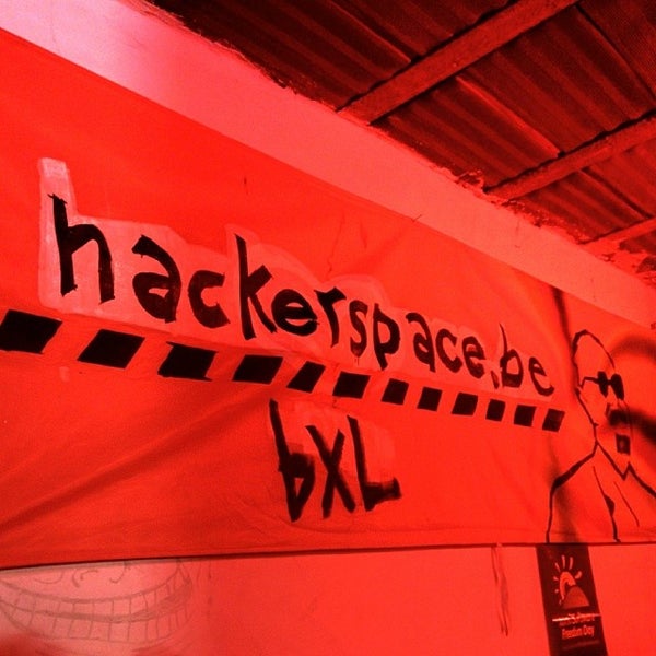 Photo taken at Hacker Space Brussels #HSBXL by Vincent A. on 2/1/2014