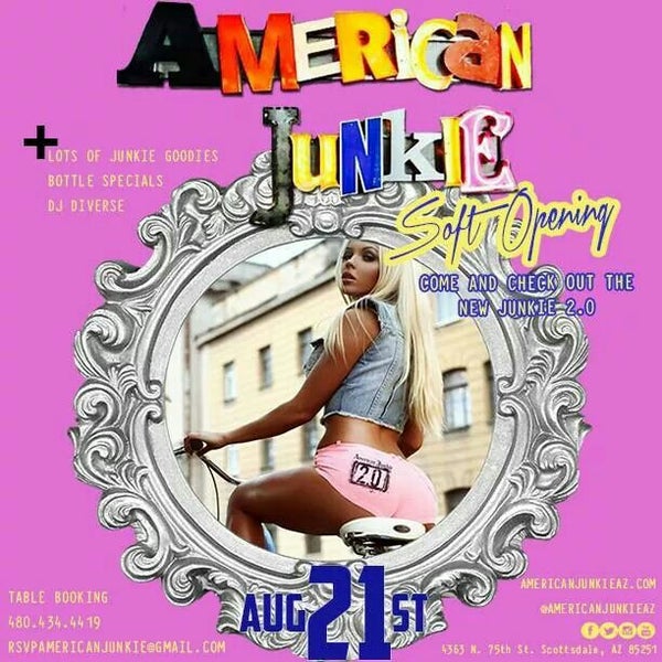 American Junkie and Frenchys Caribbean Dogs has teamed up for there soft opening tonight. Need I say more? Be there or be squared! Join the rhythm! Let's eat some spicy Caribbean hot dogs.