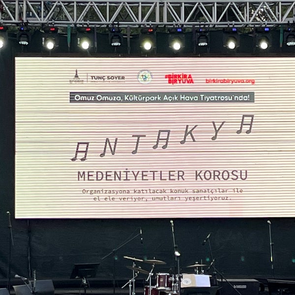Photo taken at Atatürk Açık Hava Tiyatrosu by Cem B. on 4/15/2023