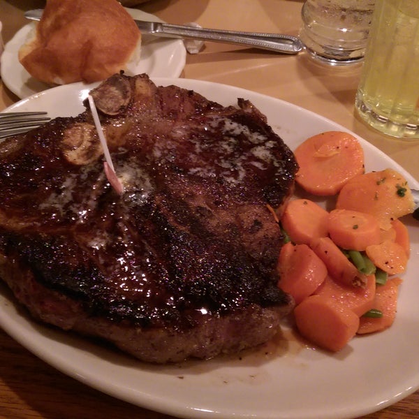 Had a porterhouse. Ate it for days after, it was so big and good.