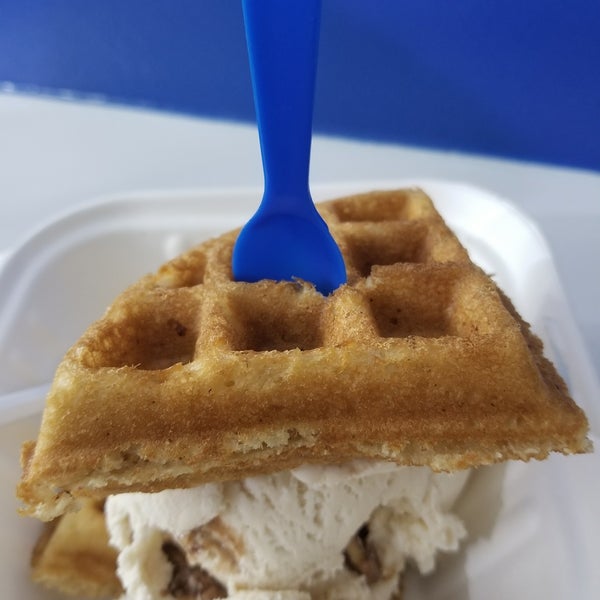 Whatever ice cream you get don't forget to add a plain waffle!!!!!!