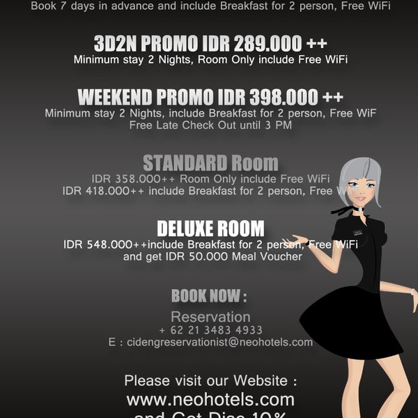 Try all Promo.. and Try Something Neo..!! https://www.thebookingbutton.com.au/properties/neohoteldirect?locale=en