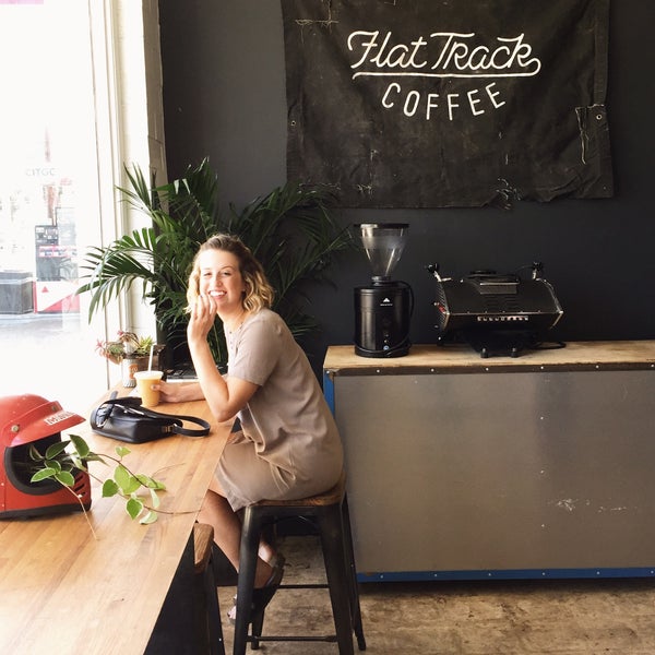 Photo taken at Flat Track Coffee by Keegan J. on 10/16/2016