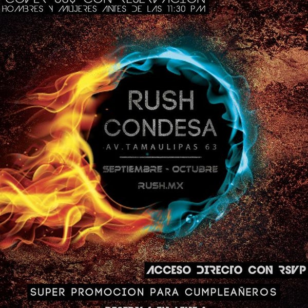 Foto tirada no(a) Rush Condesa por Rush Condesa em 9/12/2014