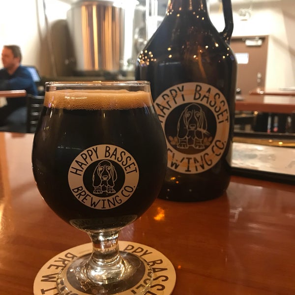 Photo taken at Happy Basset Brewing Company by Kim N. on 1/22/2018