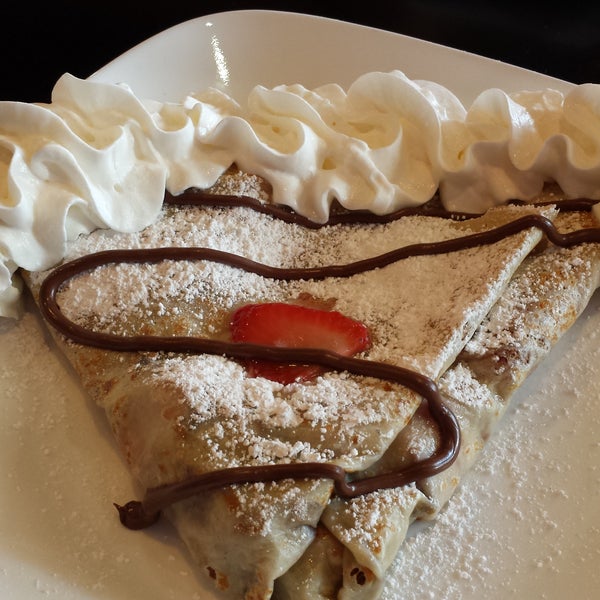 Strawberry crepe with Nutella was great!