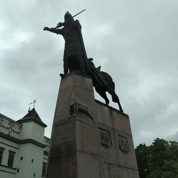 Photo taken at Great Duke Gediminas monument by piroko s. on 7/18/2019