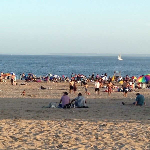 Photo taken at Coney Island Beach &amp; Boardwalk by Frank on 7/14/2013
