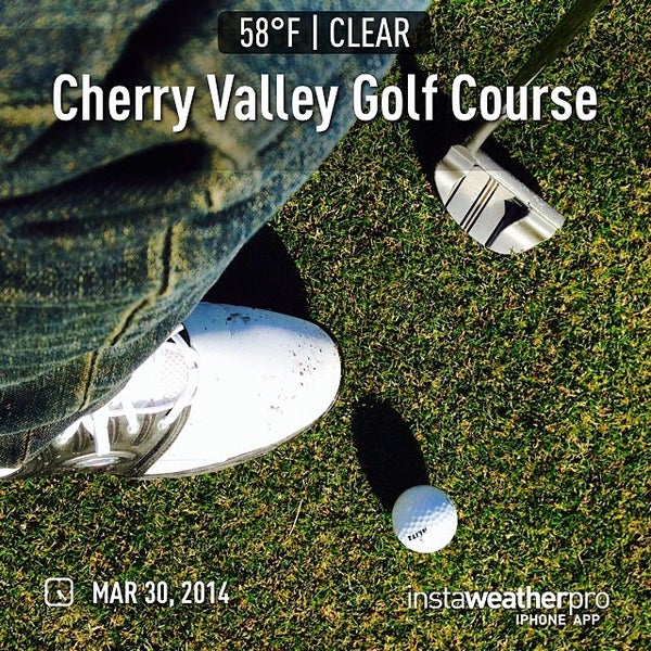 Cherry Valley Golf Course 1 tip