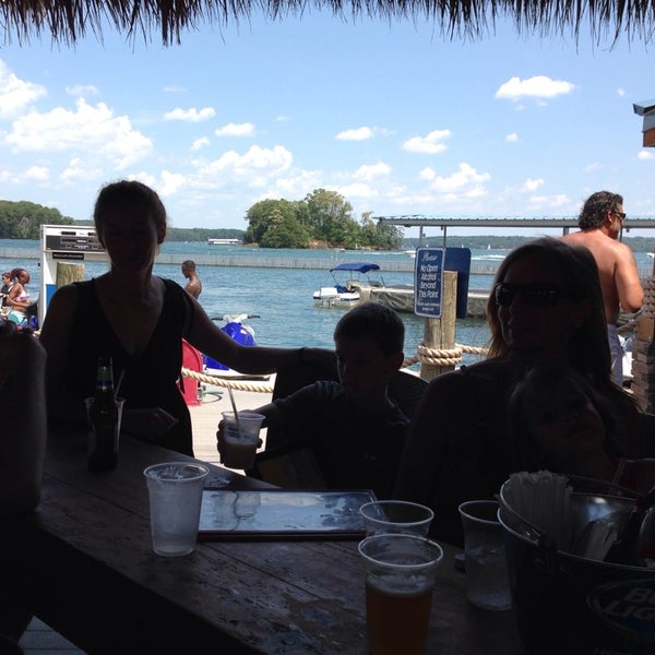 Photo taken at Pelican Pete&#39;s Floating Bar &amp; Grill on Lake Lanier by Susan L. on 6/21/2014