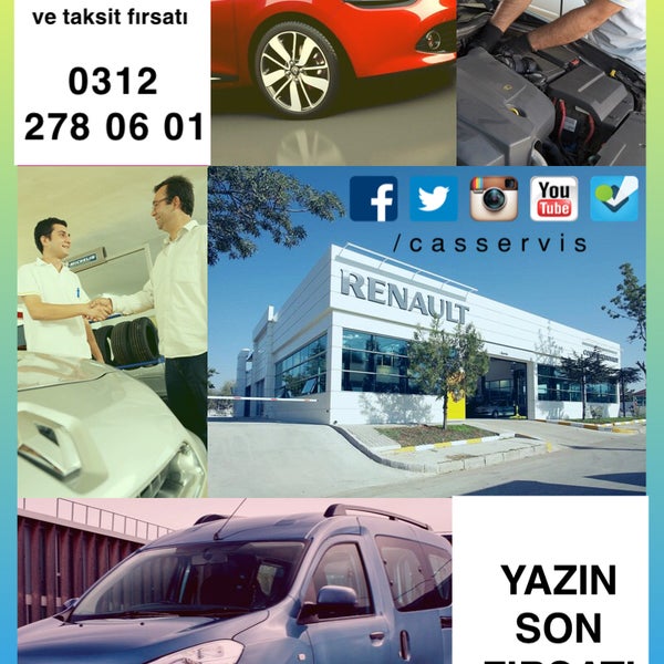 2011 model ve altı, Renault ve Dacia marka araçlar için 25 Ekim 2014 tarihine kadar tüm mekanik onarımlarda % 25 indirim ve taksit fırsatı SERVİSİ'mizde...