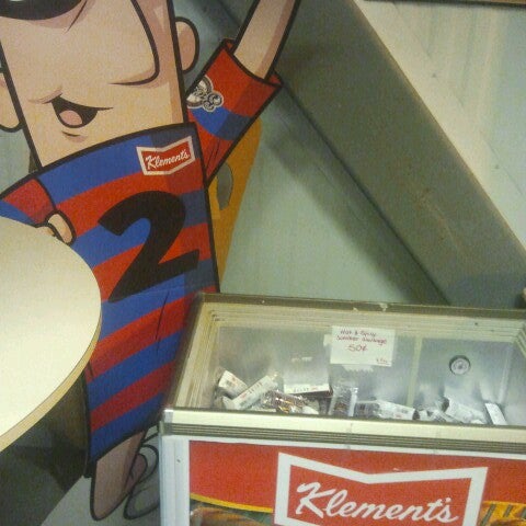 Photo taken at Klement Sausage Outlet Store by Sir Charles I. on 1/20/2014