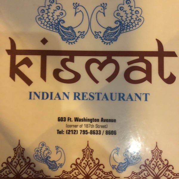 Снимок сделан в Kismat Indian Restaurant пользователем Adam W. 11/5/2017