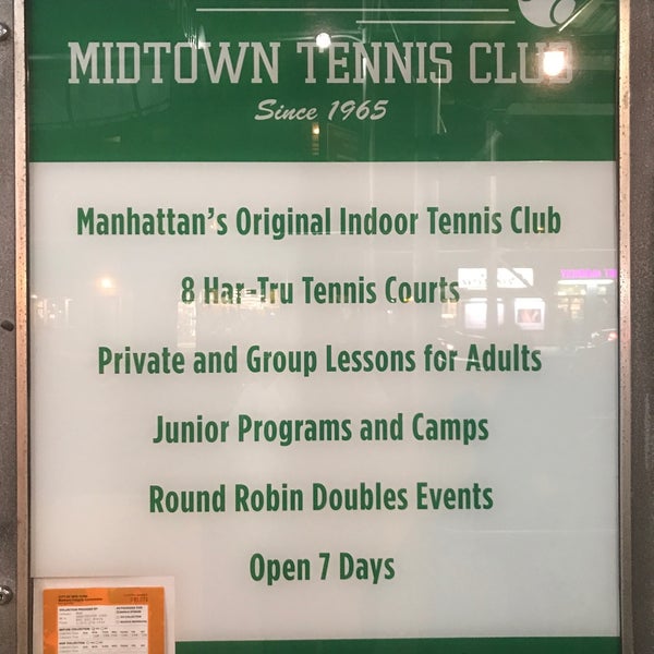 Foto scattata a Midtown Tennis Club da Adam W. il 11/1/2017