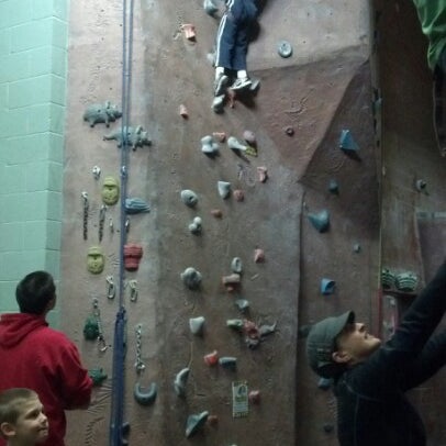 Photo taken at Adventure Rock Climbing Gym Inc by Holy B on 11/24/2012