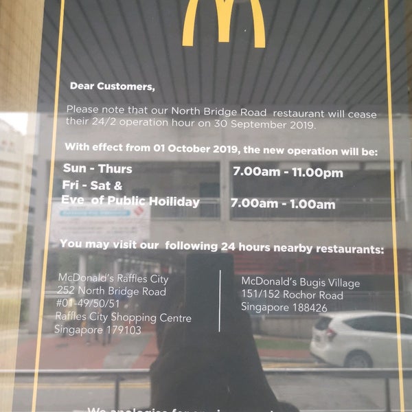 McDonald's (Now Closed) Downtown Core 0100/0200 K.H. KEA