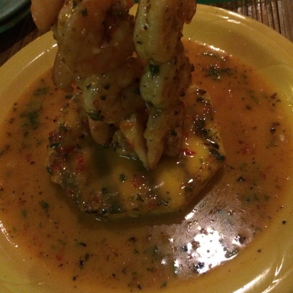 Grilled shrimp skewers on pineapple!!!!