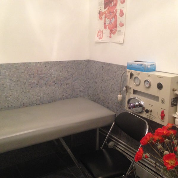 Colon hydrotherapy room
