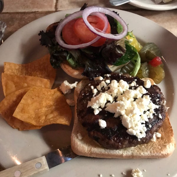 The Lamb burger is spectacular, as is the house made Gorgonzola salad dressing.