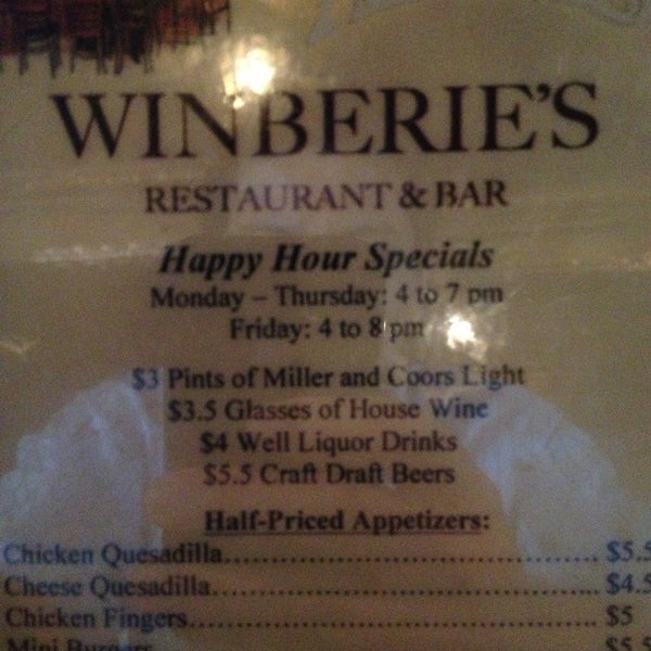 Photo taken at Winberie&#39;s Restaurant &amp; Bar by DudeAbidesinNJ on 5/22/2013