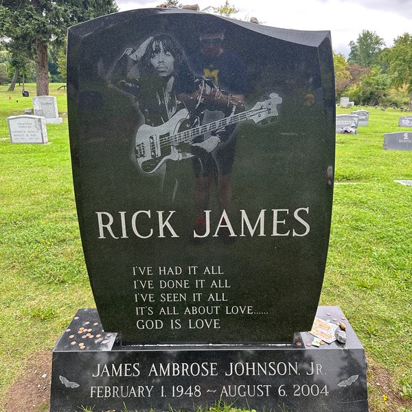 Rick James' Grave - Monument in Delaware Park