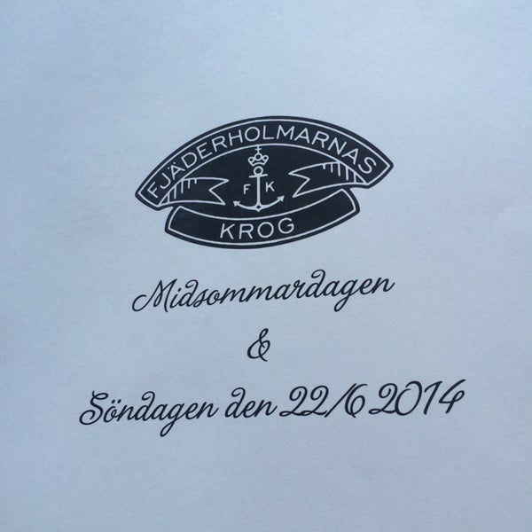6/22/2014 tarihinde Sean M.ziyaretçi tarafından Fjäderholmarnas Krog'de çekilen fotoğraf