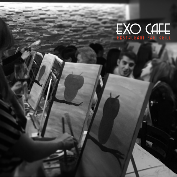 PaintNite @ Exo this SUNDAY.  Use code "TeamQueens35" for a discount!  #exocafenyc #paintnite #fathersday
