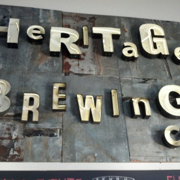 Photo taken at Heritage Brewing Co. by Mark P. on 3/15/2014