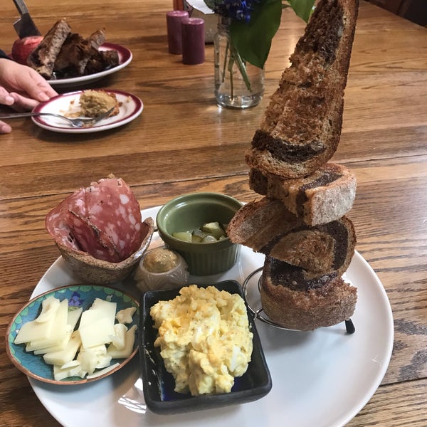 Photo taken at Five Points Bakery &amp; Toast Cafe by Annette W. on 4/21/2019