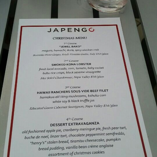 Photo taken at Japengo Restaurant by Kristine A. on 12/26/2015