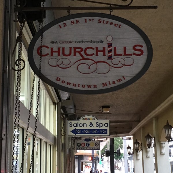 Photo taken at Churchill&#39;s Barber Shop by Salem A. on 12/5/2016