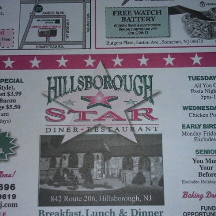 Foto diambil di Hillsborough Star Diner &amp; Restaurant oleh Marilyn B. pada 9/22/2012