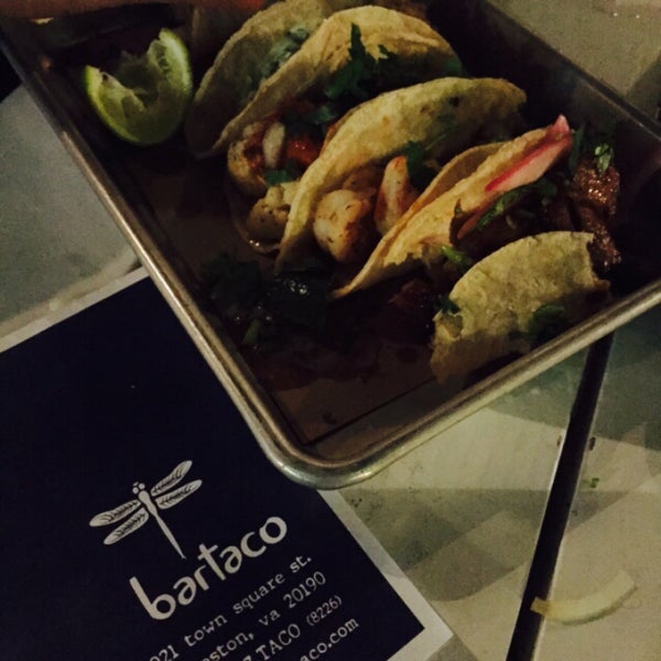This is one of my favorite place in Reston. We tried all the tacos and I must say they're scrumptious. I loved the pork belly, duck and fried oyster tacos. You cannot afford to miss on this place. Go!
