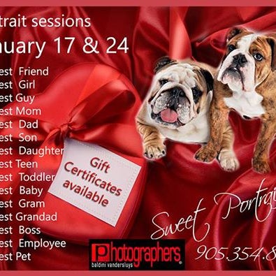 Our "SWEET" Special Jan. 17 & 24 is all sugar and spice ... www.bvphotog.com #valentinespecial #dogphotographs #petphotographs #niagaraphotographer 905.354.8692