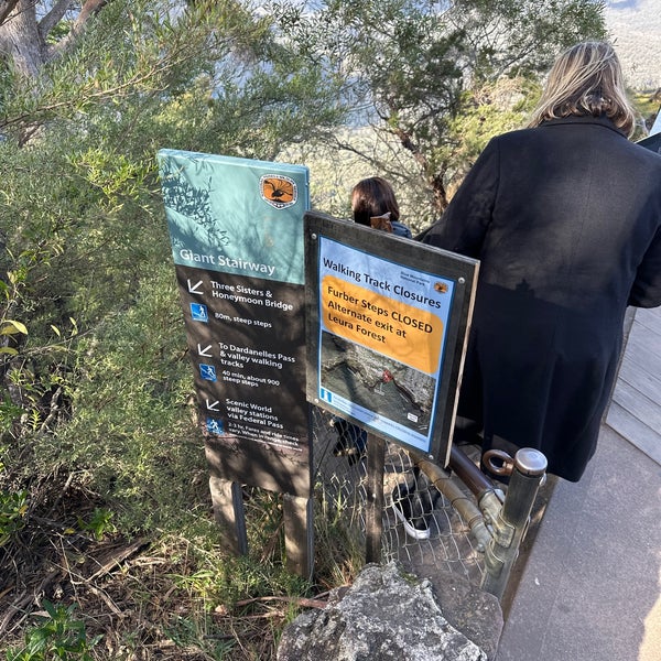 Easier than Giant Steps, but there are still a few steep steps to climb  coming up the Furber Steps – Katoomba, Blue Mountains