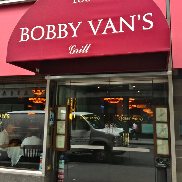 A stuffy and old-school but enjoyable steakhouse.  Try the Bobby Van’s Filet Oscar or the Famous 12oz Burger (go South of the Border).