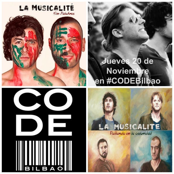 El próximo jueves 20, concierto acústico de La Musicalité en CODE Bilbao. ¡Pasa por www.codebilbao.com y consigue una invitación!