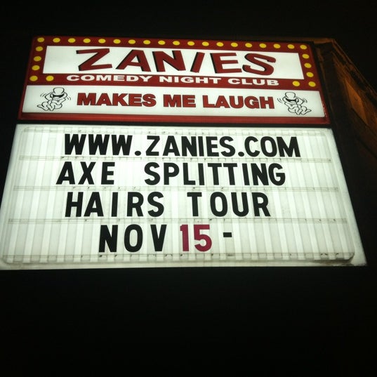 รูปภาพถ่ายที่ Zanies Comedy Club โดย Angie N. เมื่อ 11/16/2012