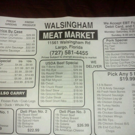 Walsingham Meat Market Largo, FL