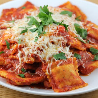 Try our Saturday special....Ravioli Dinner $8.99