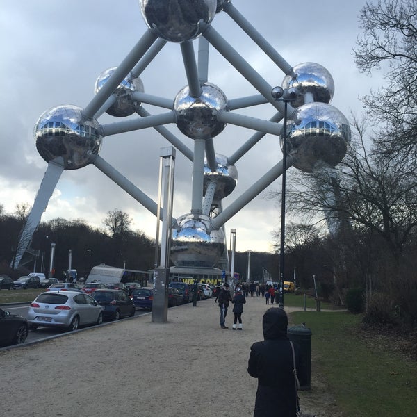 Photo taken at Atomium by Marcos V. on 2/21/2015