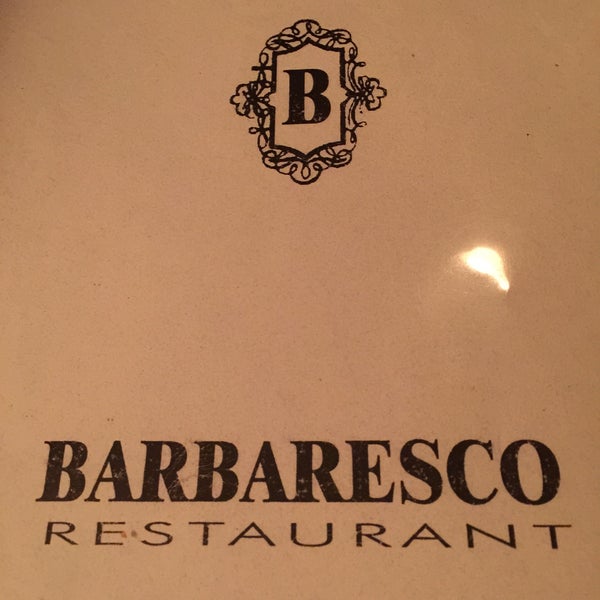 Das Foto wurde bei Barbaresco Restaurant von Jean W. am 6/11/2015 aufgenommen
