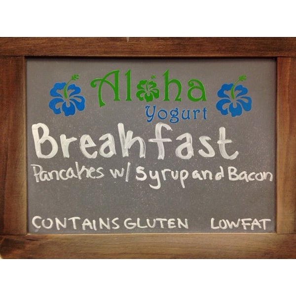 Photo taken at Aloha Yogurt by G B. on 1/24/2014