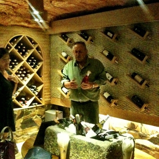 Ben in the wine cellar