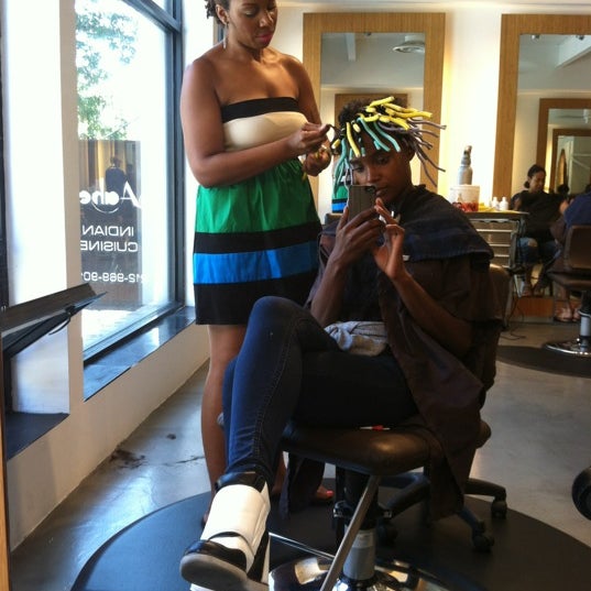 Photo taken at Hair Rules Salon by Lauren W. on 8/31/2012