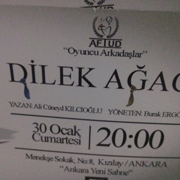 1/30/2016에 Ebru T.님이 Ankara Yeni Sahne에서 찍은 사진