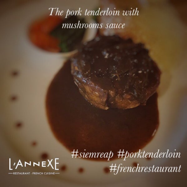 Photo taken at l&#39;Annexe French Restaurant Siem Reap by French restaurant l&#39;Annexe R. on 5/1/2019