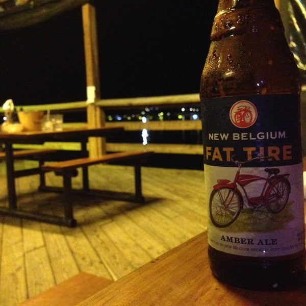 Crab legs & Grouper Oscar. And of course the Fat Tire!