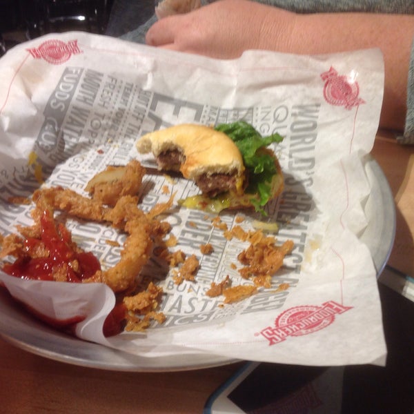 Onion rings were too greasy but burgers cooked to perfection.